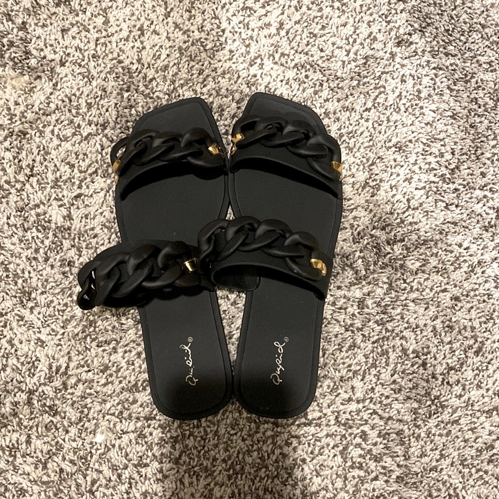 Black Qupid Sandals size 9